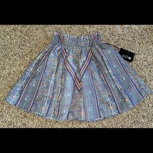 Women's Split Pull On Elastic Mini Skirt size Small